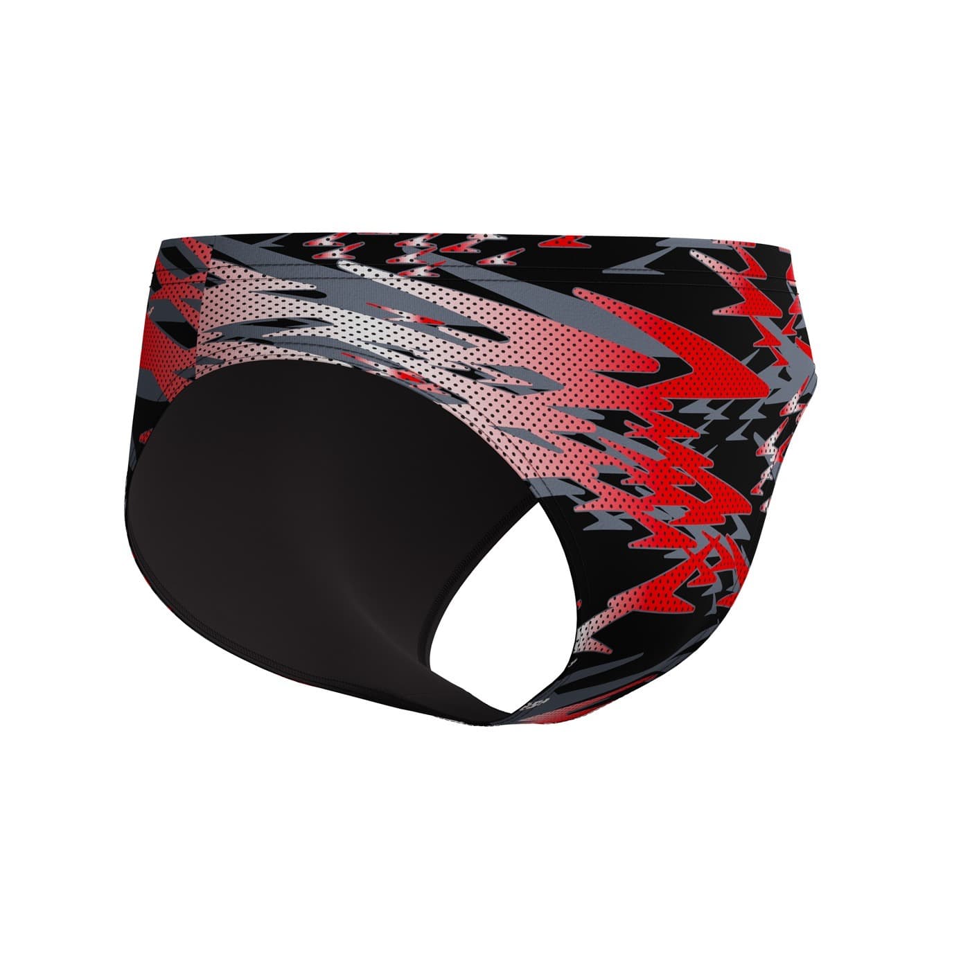 R- Męskie Kąpielówki Speedo HYPERBOOM PRINT BRIEF 2.5'' BLACK/RED Rozmiar 38
