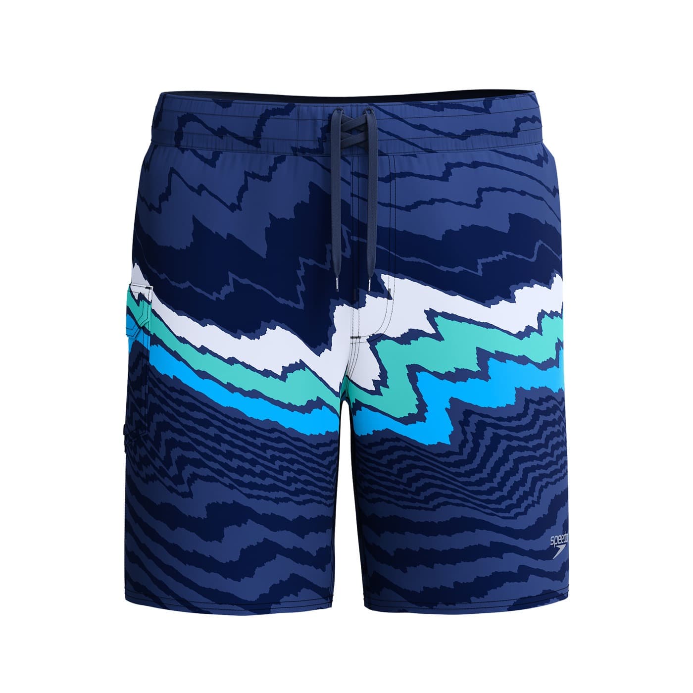 Męskie Szorty Speedo Stripe Flex Brdshrt 18" granatowe