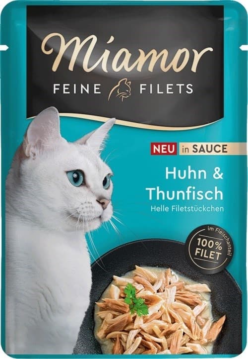 Miamor Filety Kurczak z Tuńczykiem w Sosie dla kota 100 g