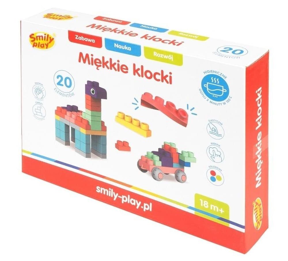Miękkie klocki 20 elementów Smily Play SP84944 AN01