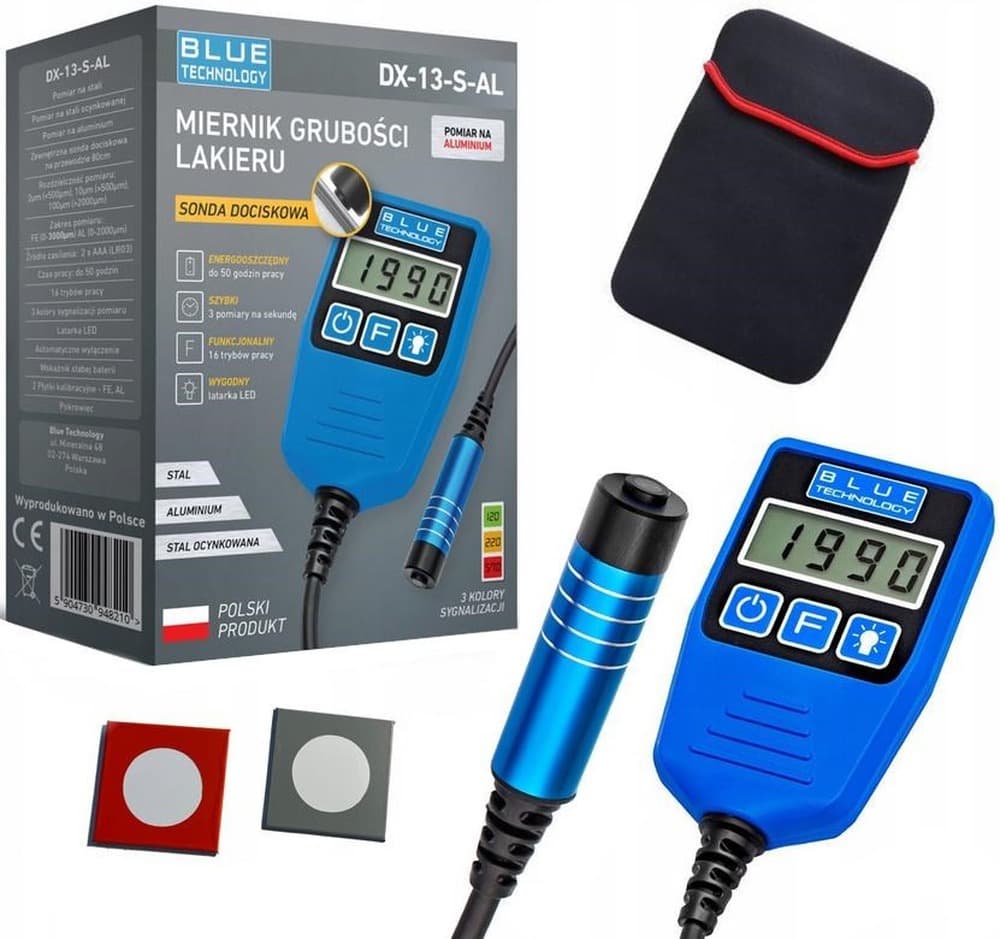Miernik grubości lakieru Blue Technology z sondą
