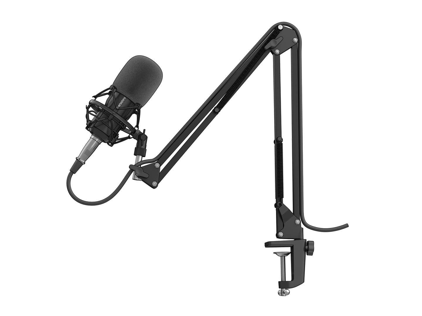 Mikrofon studyjny XLR do nagrywania wokalu i instrumentów