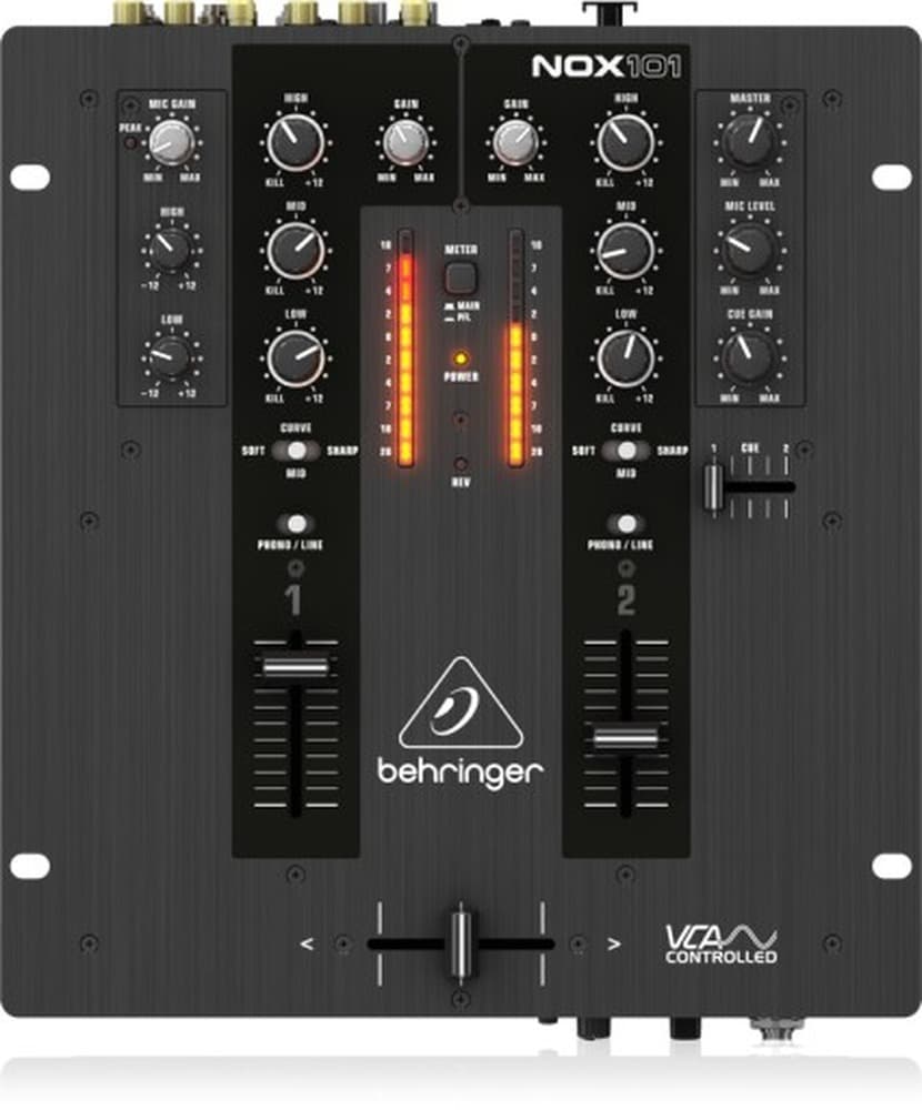 Mikser DJ Behringer NOX101 2-kanałowy