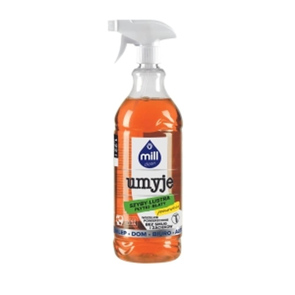 MILL CLEAN Płyn do mycia szyb, luster i glazury o zapachu pomarańczy 1,22 l