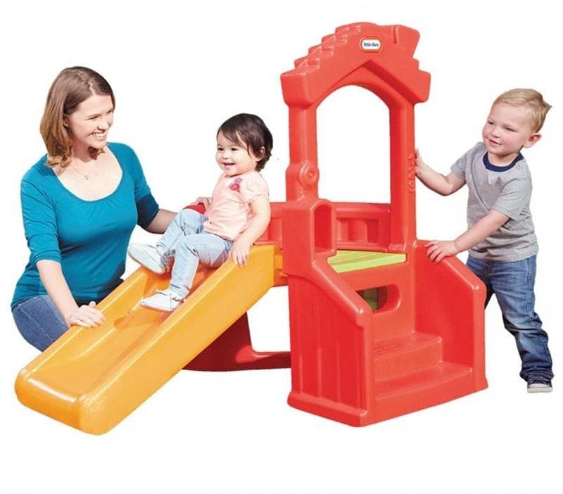 Mini plac zabaw ze zjeżdżalnią dla dzieci