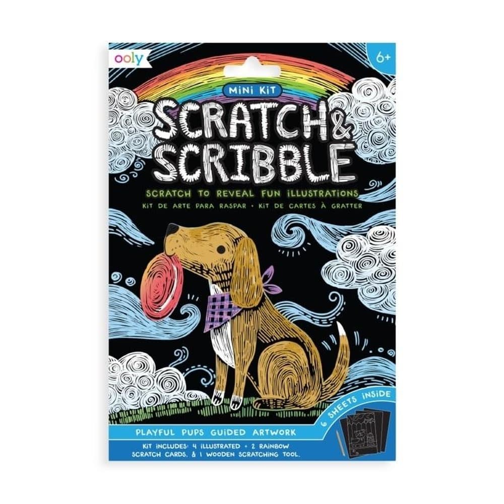 Mini zdrapywanki Ooly Scratch & Scribble Pieski zestaw podróżny