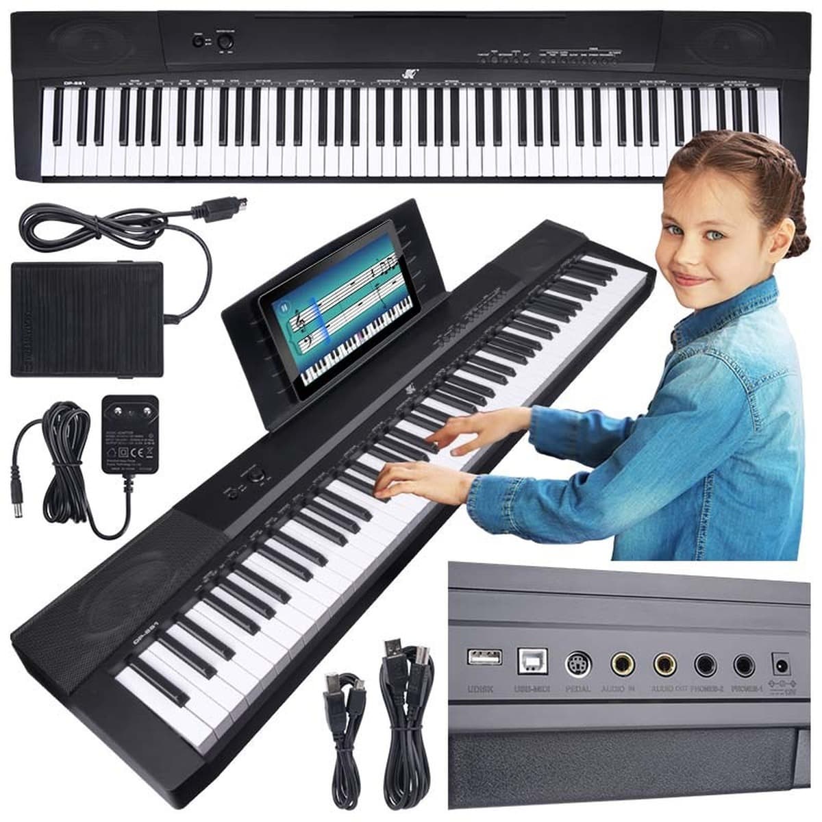 MK DP 881 pianino cyfrowe z klawiszami do nauki gry
