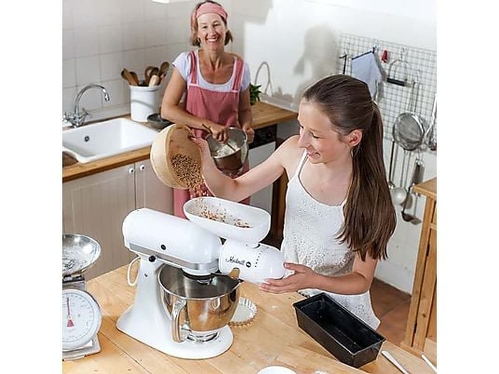 Mockmill MM001 - Przystawka do frezowania do robota kuchennego, srebrna