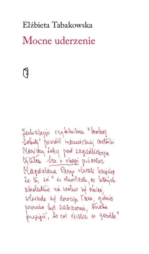 Mocne uderzenie - Elżbieta Tabakowska, 64 strony