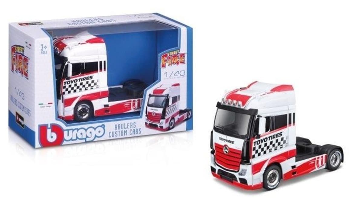 Model ciężarówki Mercedes Actros GigaSpace skala 1:43 BBURAGO