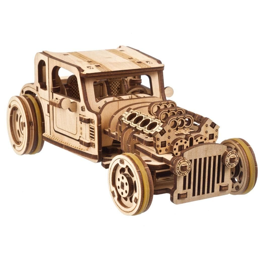 Model Mechaniczny Hot Rod Furious Mouse Ugears do Składania