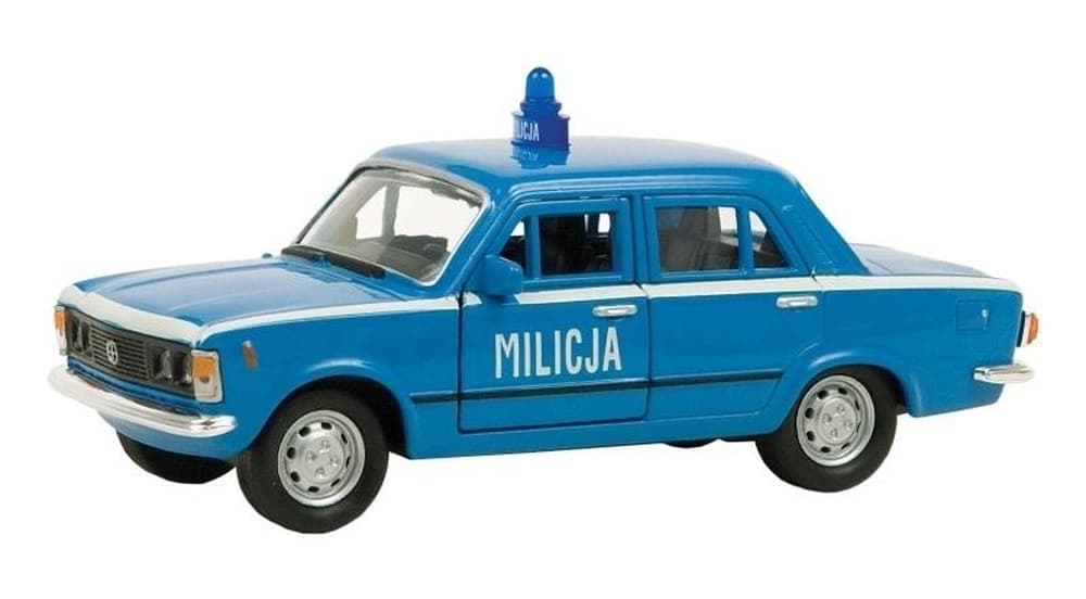 Model samochodu Fiat 125p żółty 1:39 Welly