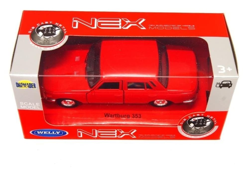 Model samochodu Wartburg 353 czerwony 1:34 Welly