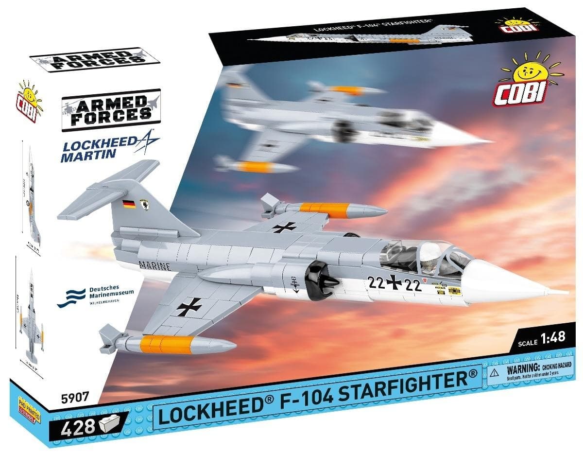 Model samolotu Lockheed F-104 Starfighter Armed Forces, 428 elementów