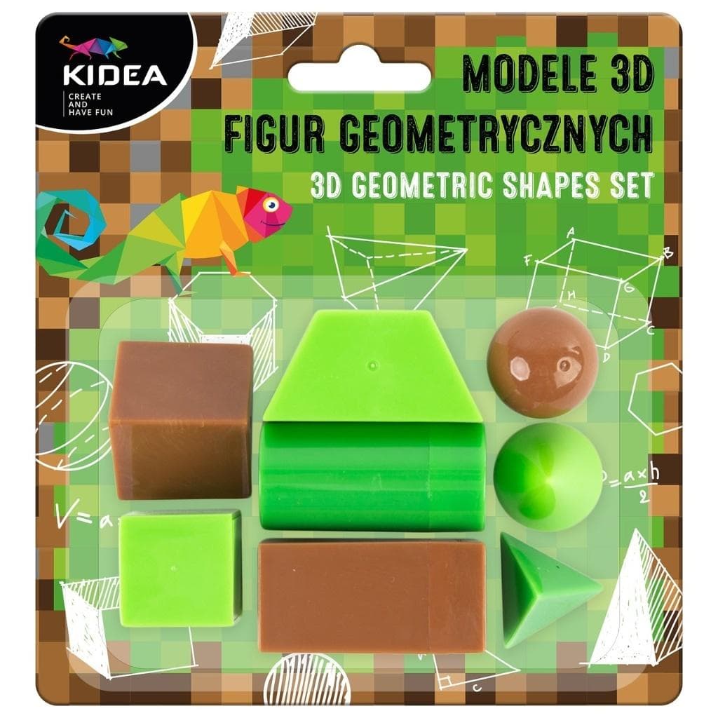 Modele 3D Figur Geometrycznych Kidea Zestaw Edukacyjny