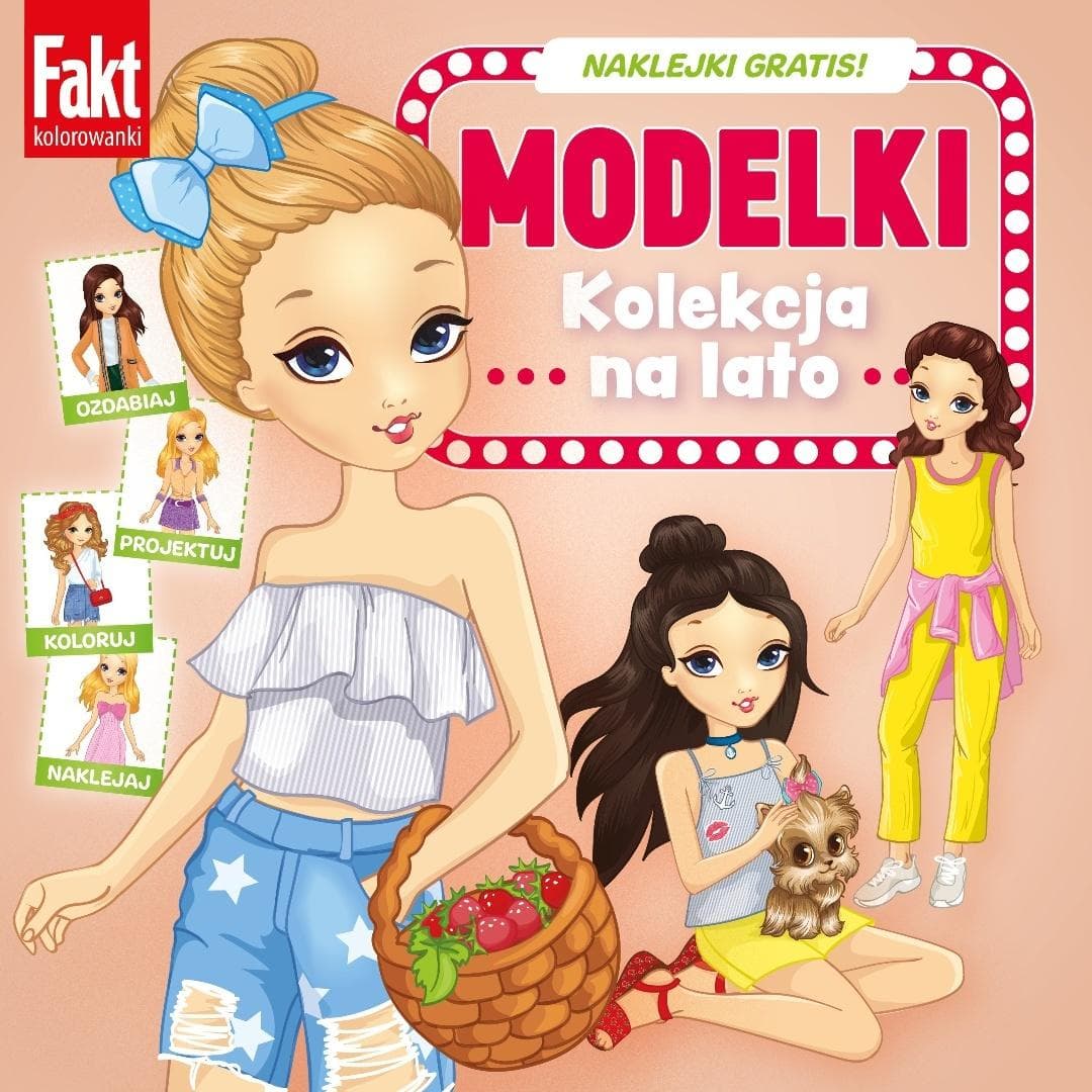 Modelki. Kolekcja na lato - książka z naklejkami 32 strony
