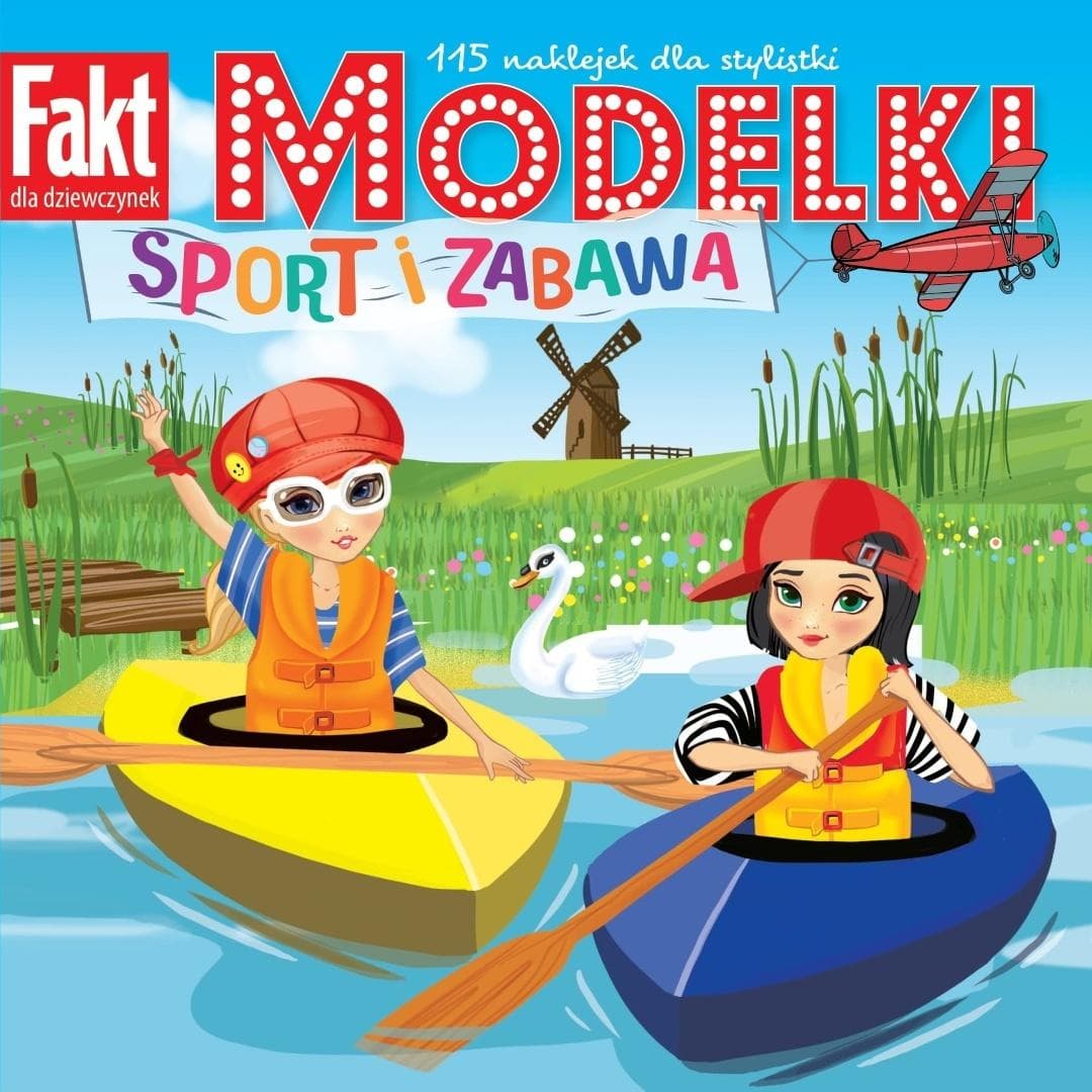 Modelki. Sport i zabawa. 115 naklejek dla stylistek - książka z naklejkami