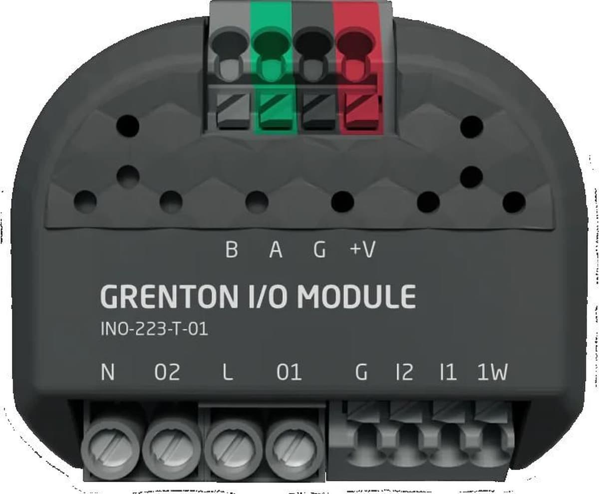 Moduł wejść cyfrowych i wyjść przekaźnikowych Grenton 2WE/2WY TF-Bus v.2