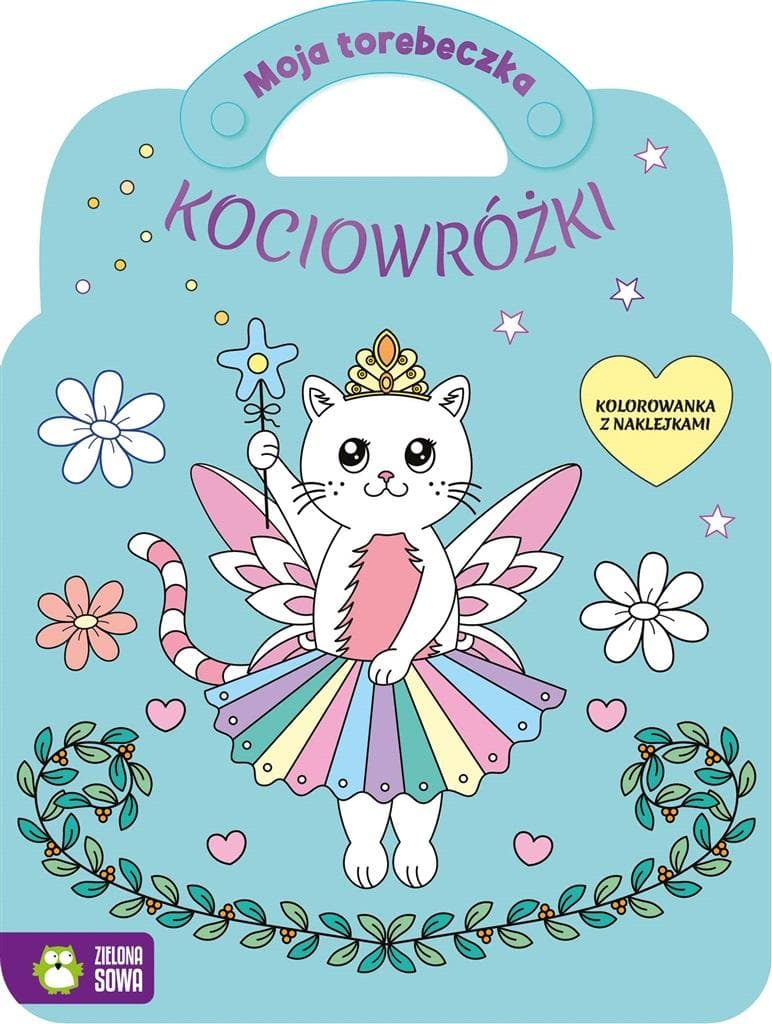 Kolorowanka w kształcie torebki Moja Torebeczka Kociowróżki Sylwia Czarnecka