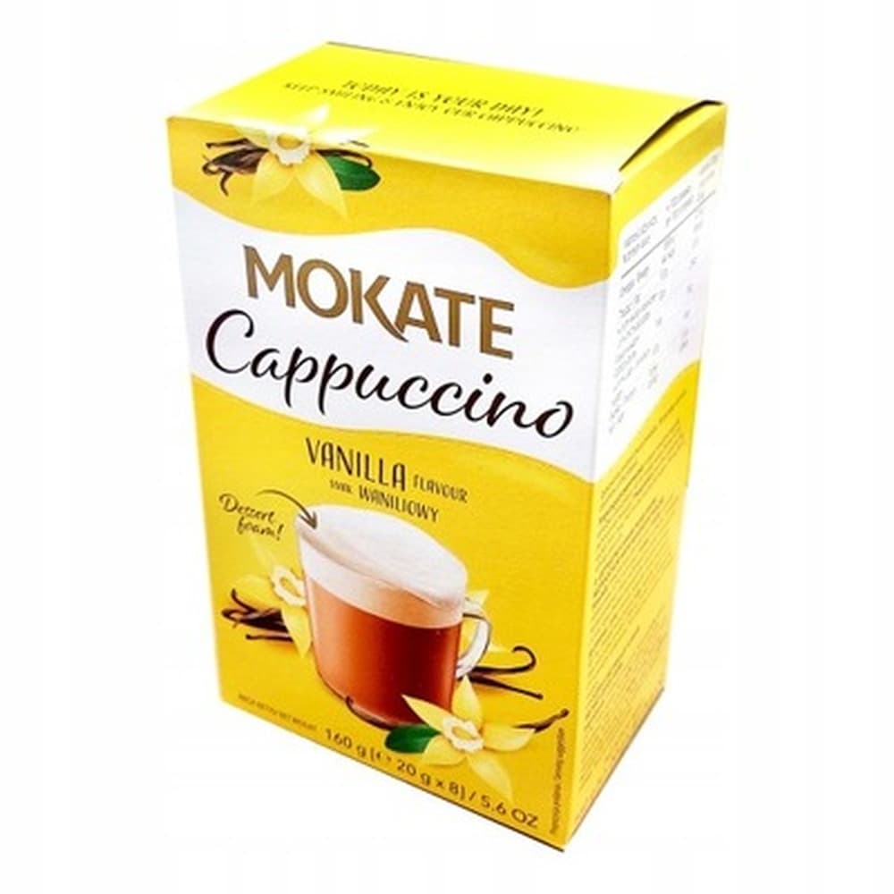 Mokate Cappuccino o smaku lodów śmietankowych 160 g (20 g x 8)