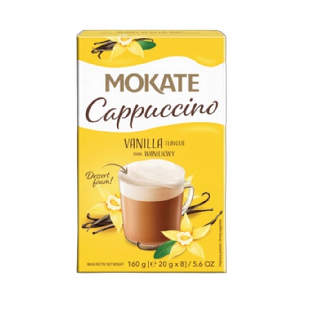 Mokate Cappuccino o smaku orzechowym 160 g (20 g x 8)