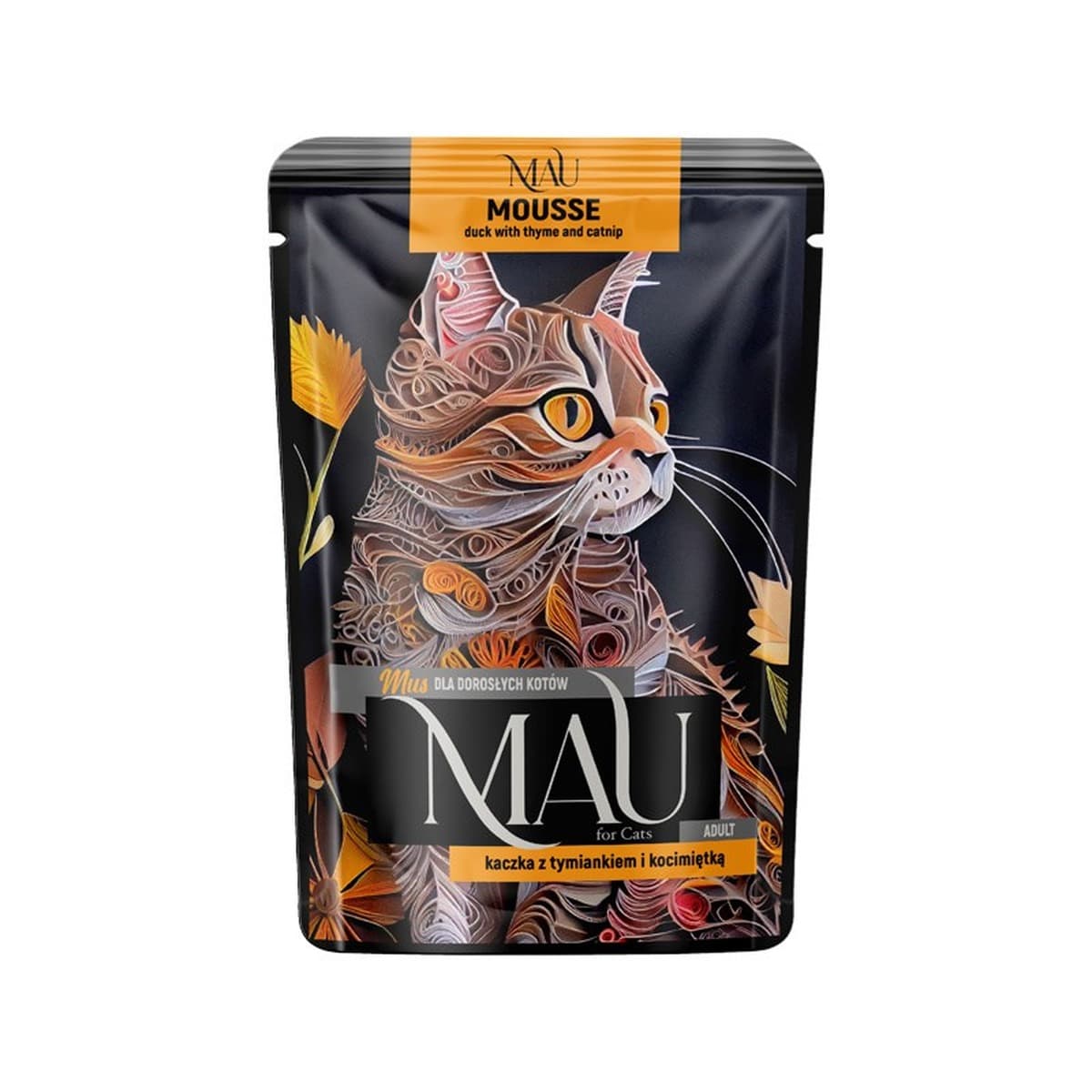 Mokra karma dla kota Mau Mus kaczka z tymiankiem i kocimiętką 85 g