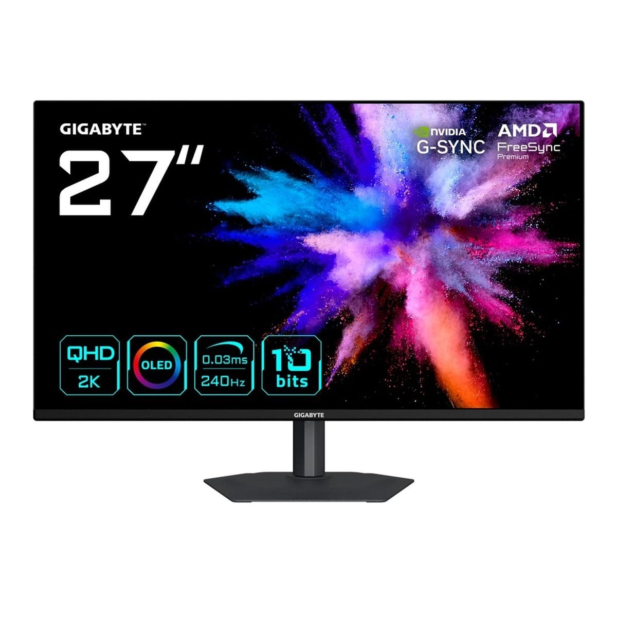 Monitor Gigabyte GO27Q24A EK 27 cali QD-OLED QHD 240 Hz 0.03 ms