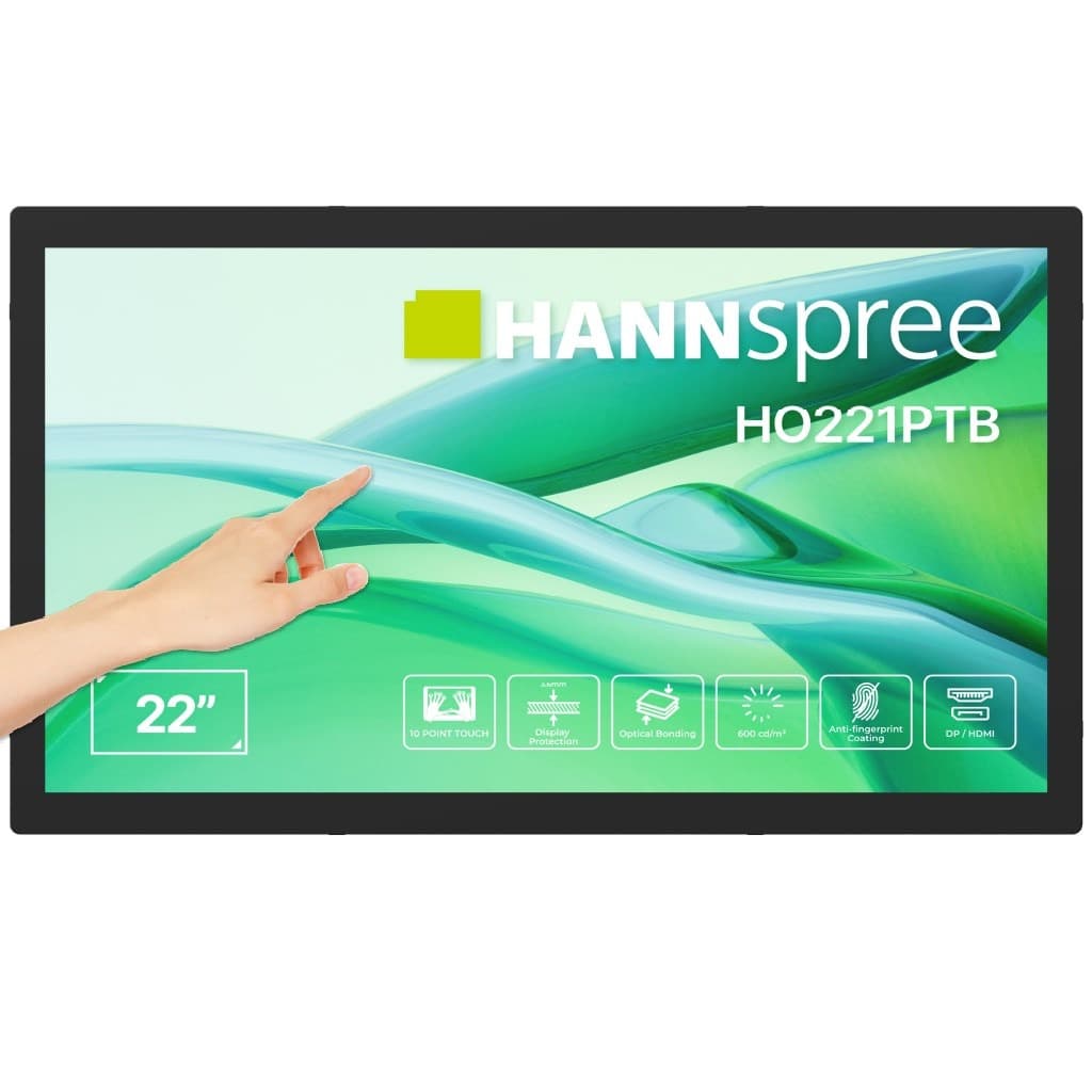Monitor Hannspree HO221PTB 21,45" Full HD, Dotykowy, Czarny