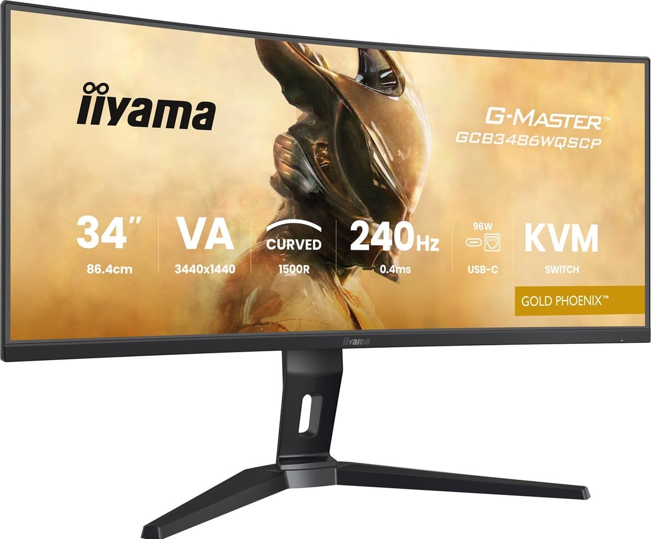 Monitor iiyama 34 cale VA 3440x1440 500cd/m2 0.4ms 2xHDMI 2xDP USB