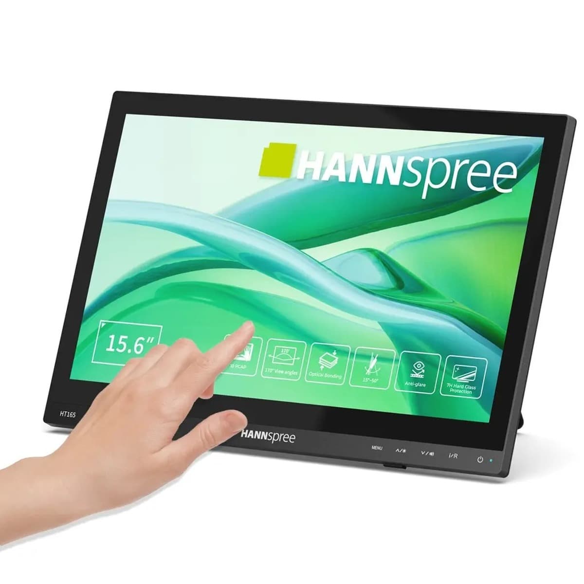 Monitor komputerowy 39,6 cm (15.6") 1920 x 1080 px Full HD LCD Ekran dotykowy Czarny