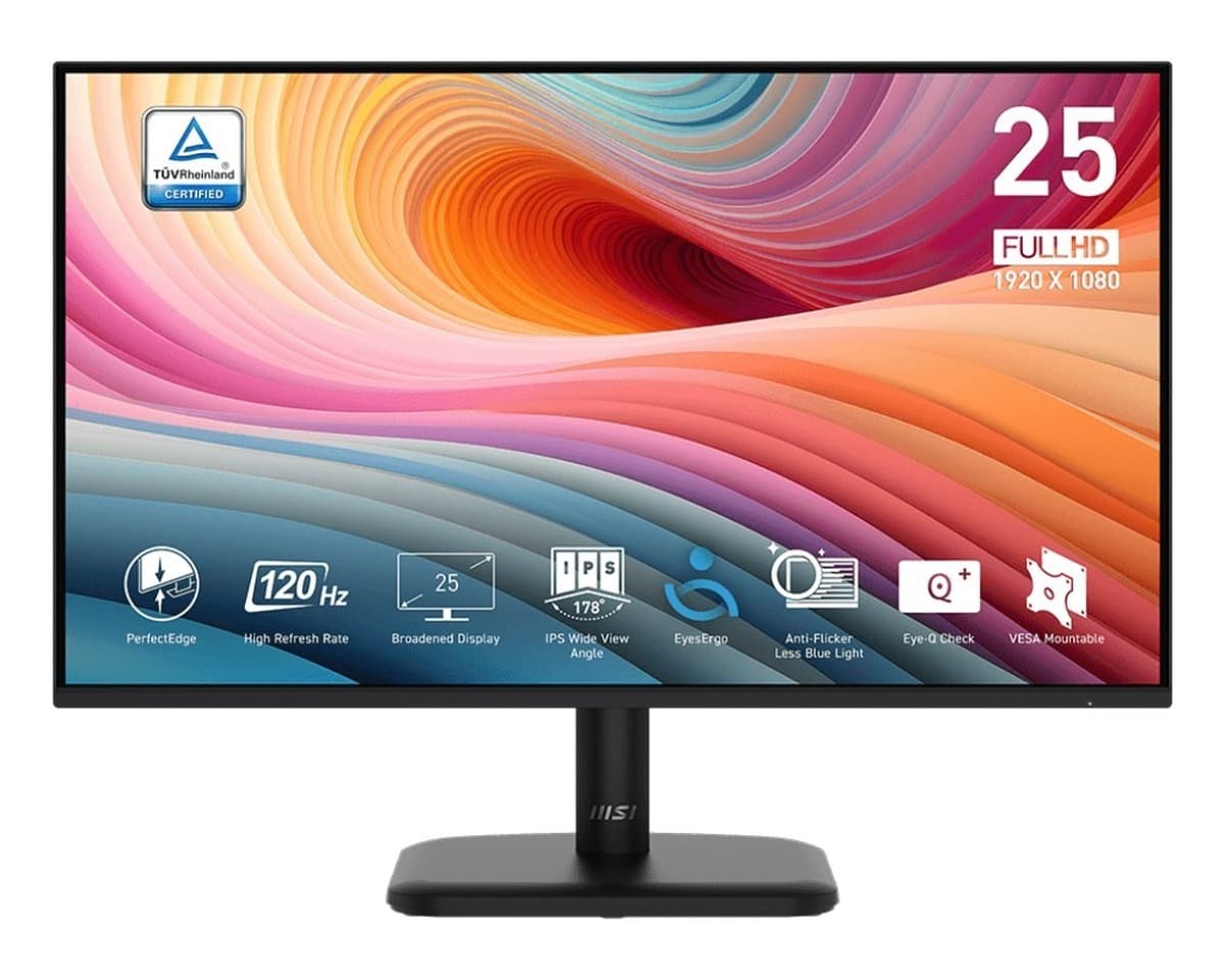 Monitor MSI PRO MP251L E2 24.5 cala Full HD 120Hz IPS Czarny