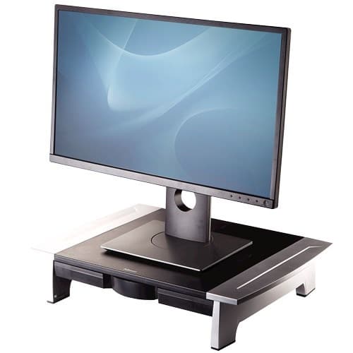 Fellowes Standard Podstawka pod Monitor Czarno-Srebrna