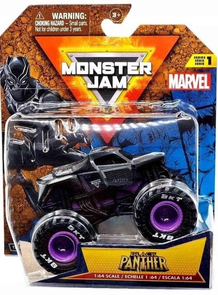 Monster Jam 1:64 Marvel - Auta Die-Cast, Mix Wzorów