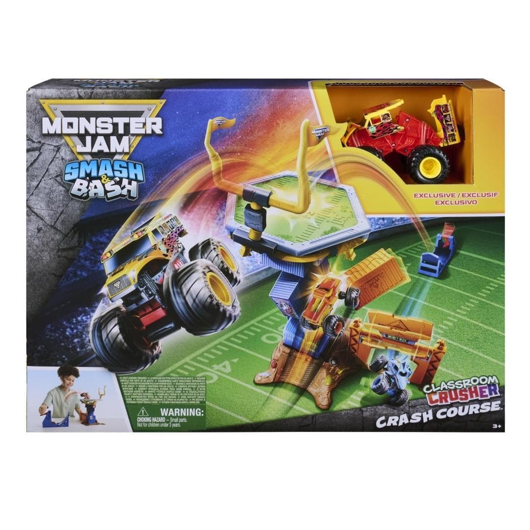 Zestaw Monster Jam Smash&Bash figurki 4+