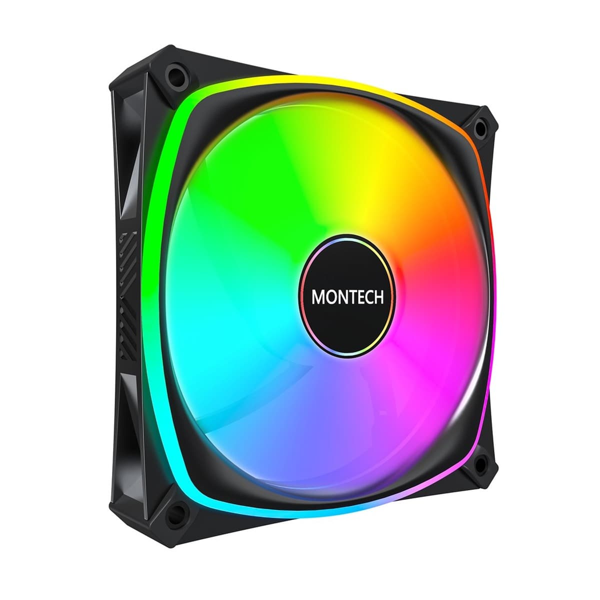 Montech AX120 PRO ARGB - 3x120mm wentylator PWM, czarny