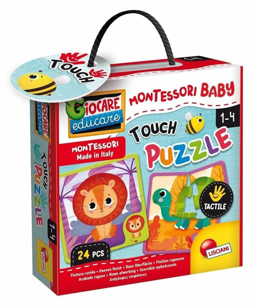 Montessori Baby Puzzle Dotykowe Rozwijające Zmysły