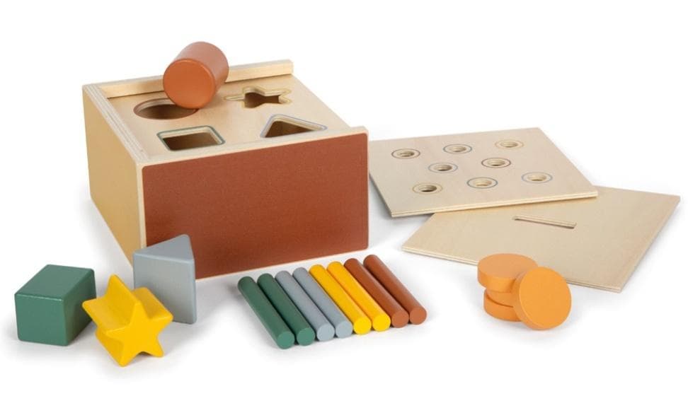 Montessori gra zręcznościowa sortowanie kształtów kolorów Small Foot