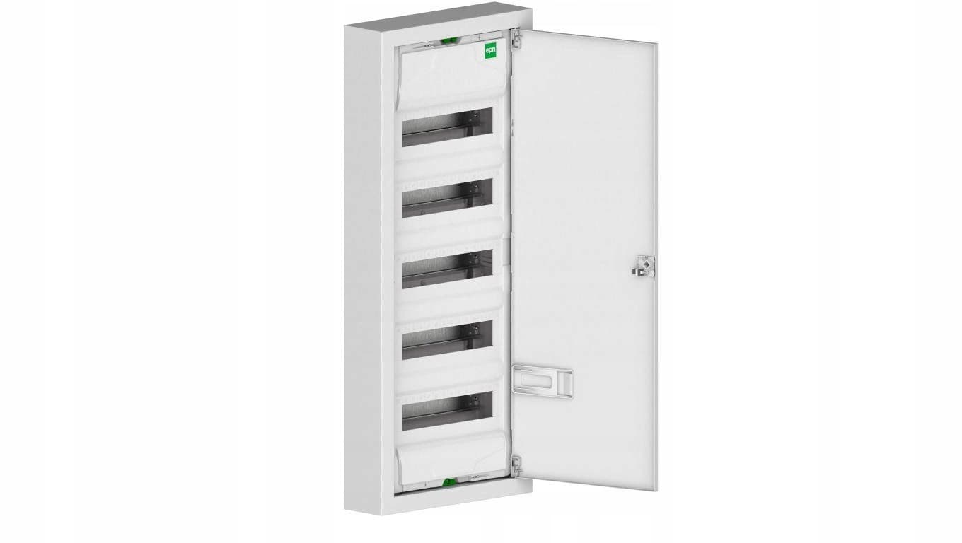 MSF ROZDZIELNICA 5X12 PE+N NATYNKOWA DRZWI METALOWE