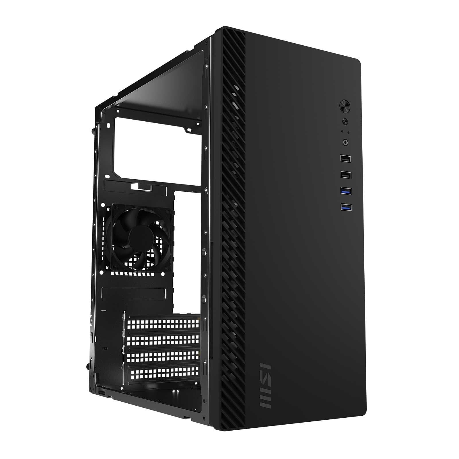MSI PRO SHIELD M100P - Midi Tower, obudowa komputera, czarna