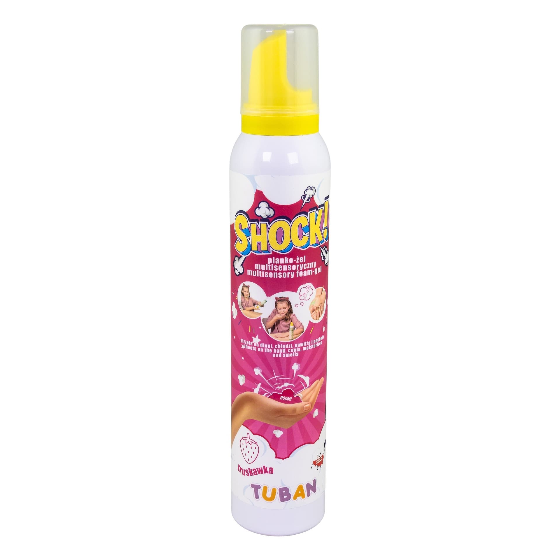 Multisensoryczny pianko-żel Shock! truskawka 200ml
