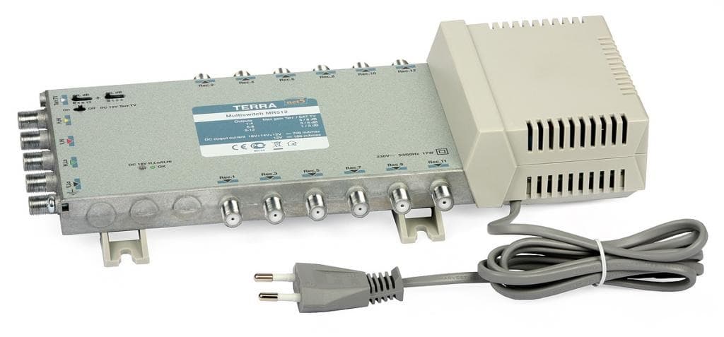 Multiswitch 5 wejść / 12 wyjść Terra