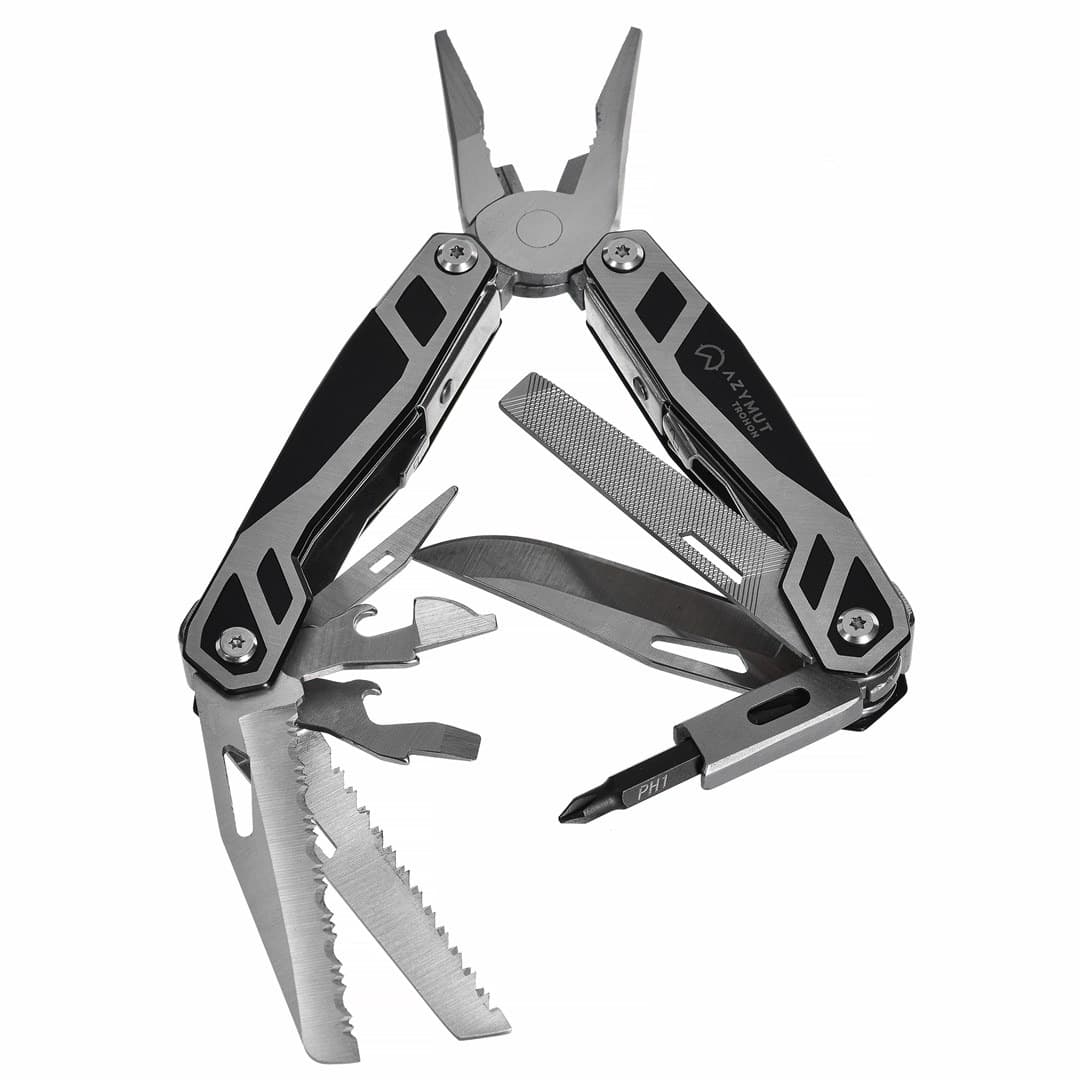 Multitool AZYMUT Trohon - 12 narzędzi 8 bitów kabura