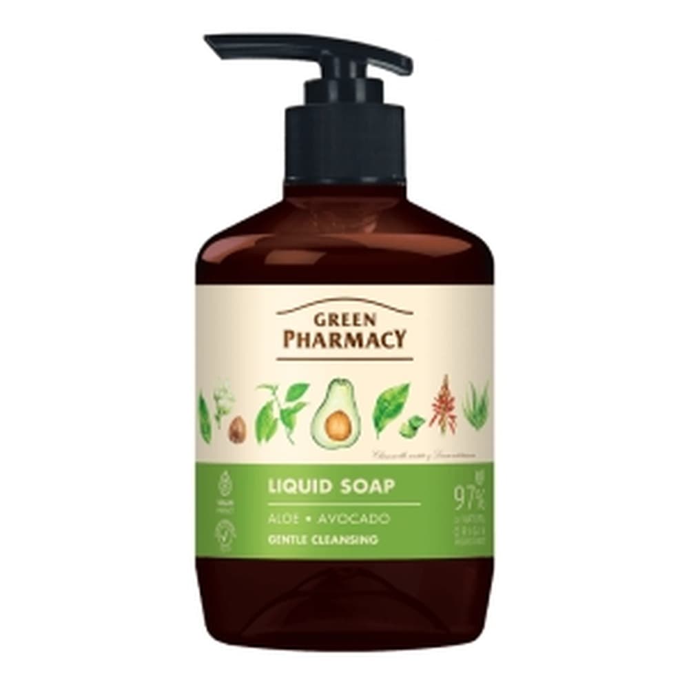 Green Pharmacy Mydło w płynie Aloes i Awokado 460 ml