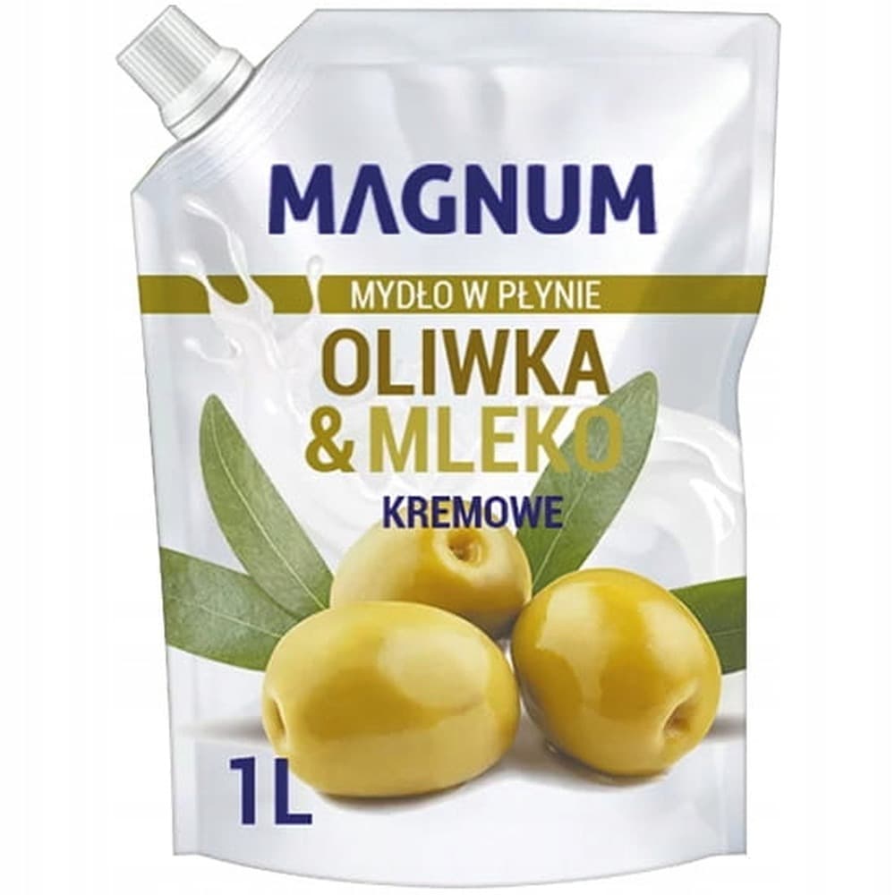 Mydło w płynie Magnum zapas oliwkowe 1 litr