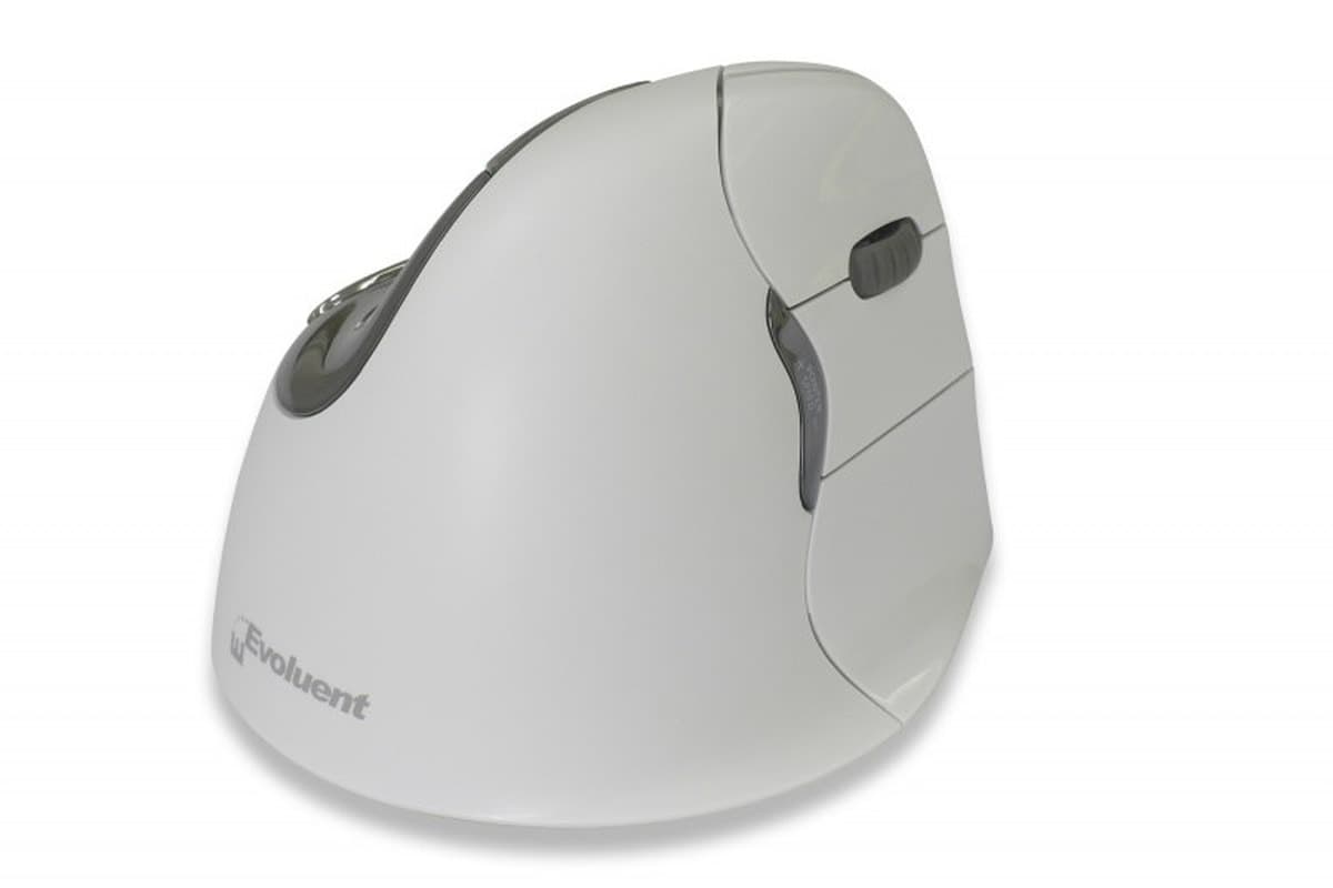 Mysz BakkerElkhuizen Evoluent4 dla praworęcznych, 6 przycisków, Bluetooth, biała