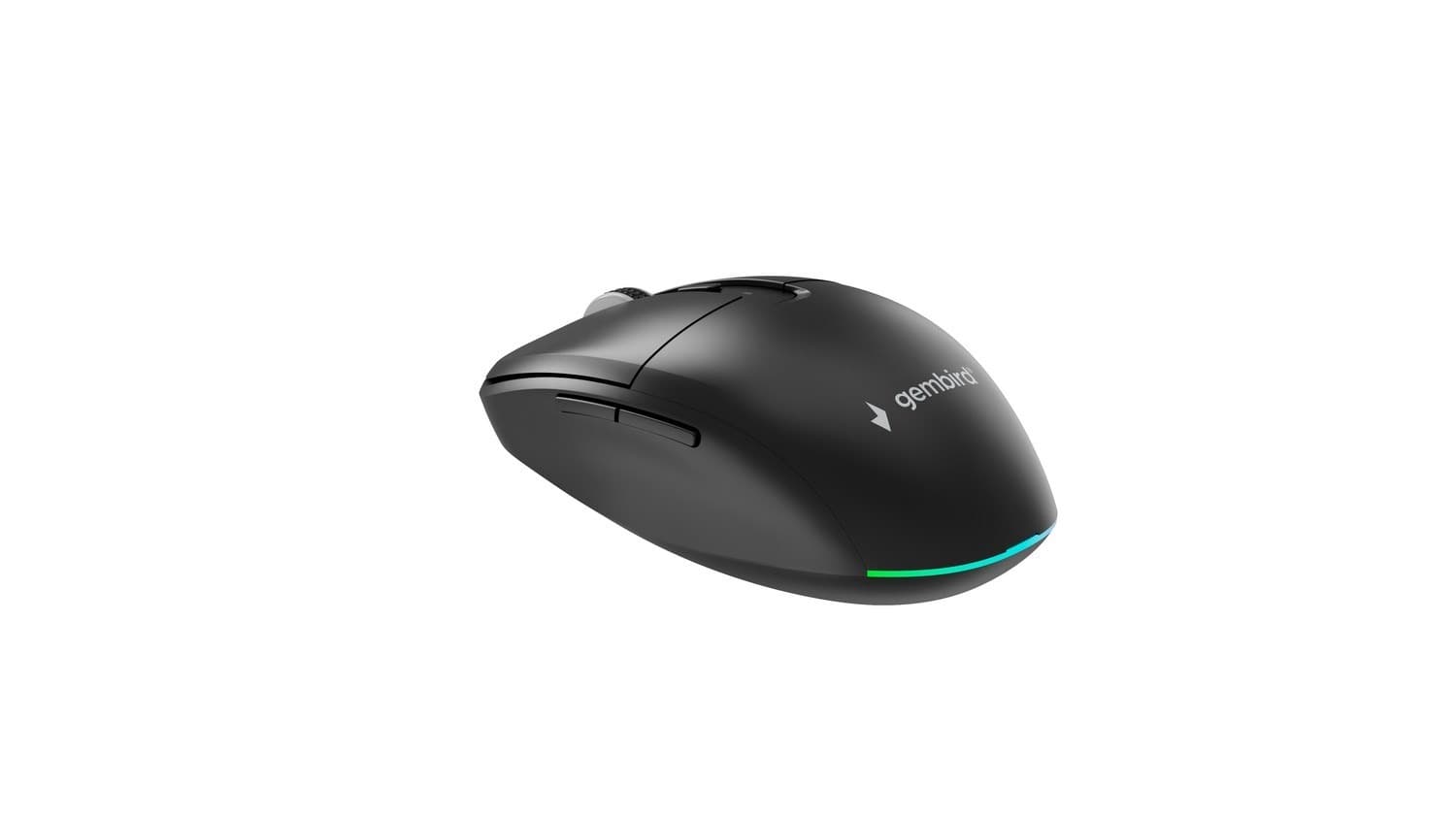 Mysz bezprzewodowa Dual-Mode 2.4G + Bluetooth 1600 DPI 6 przycisków czarna