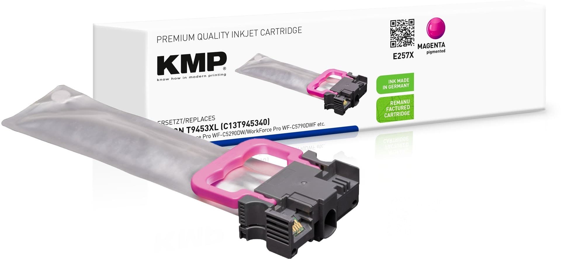 Nabój z tuszem KMP 1645,4006 Purpurowy - Zamiennik 39 ml
