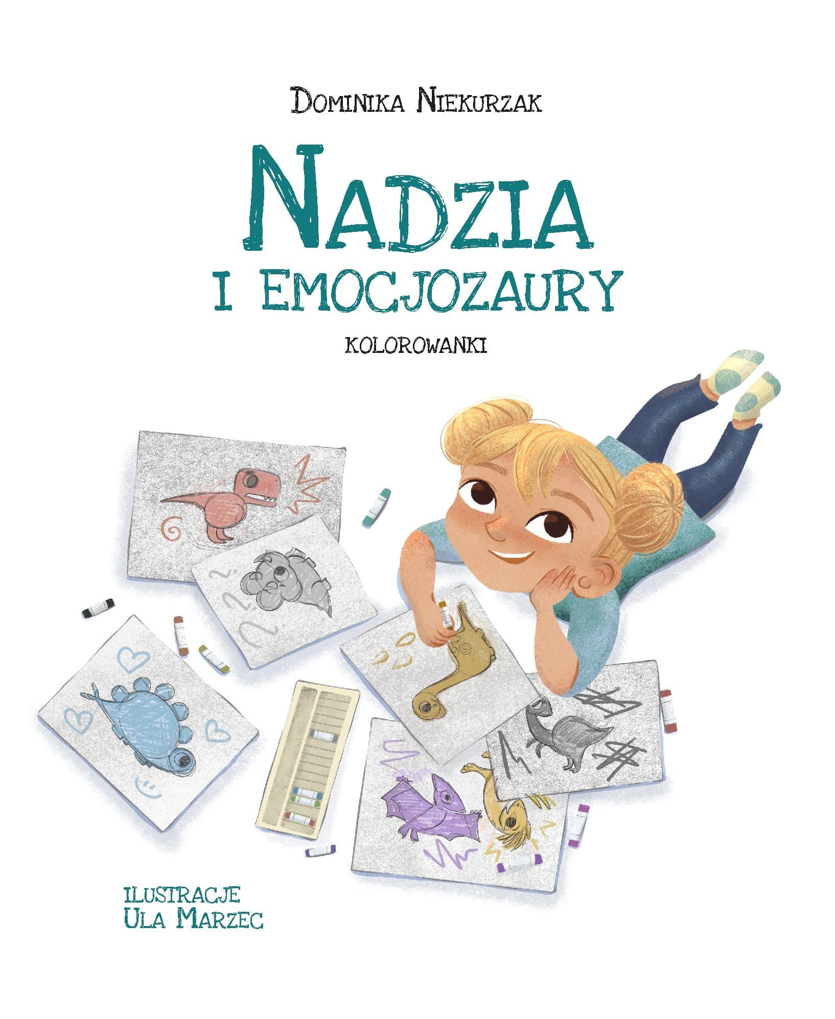 Nadzia i Emocjozaury. Kolorowanki
