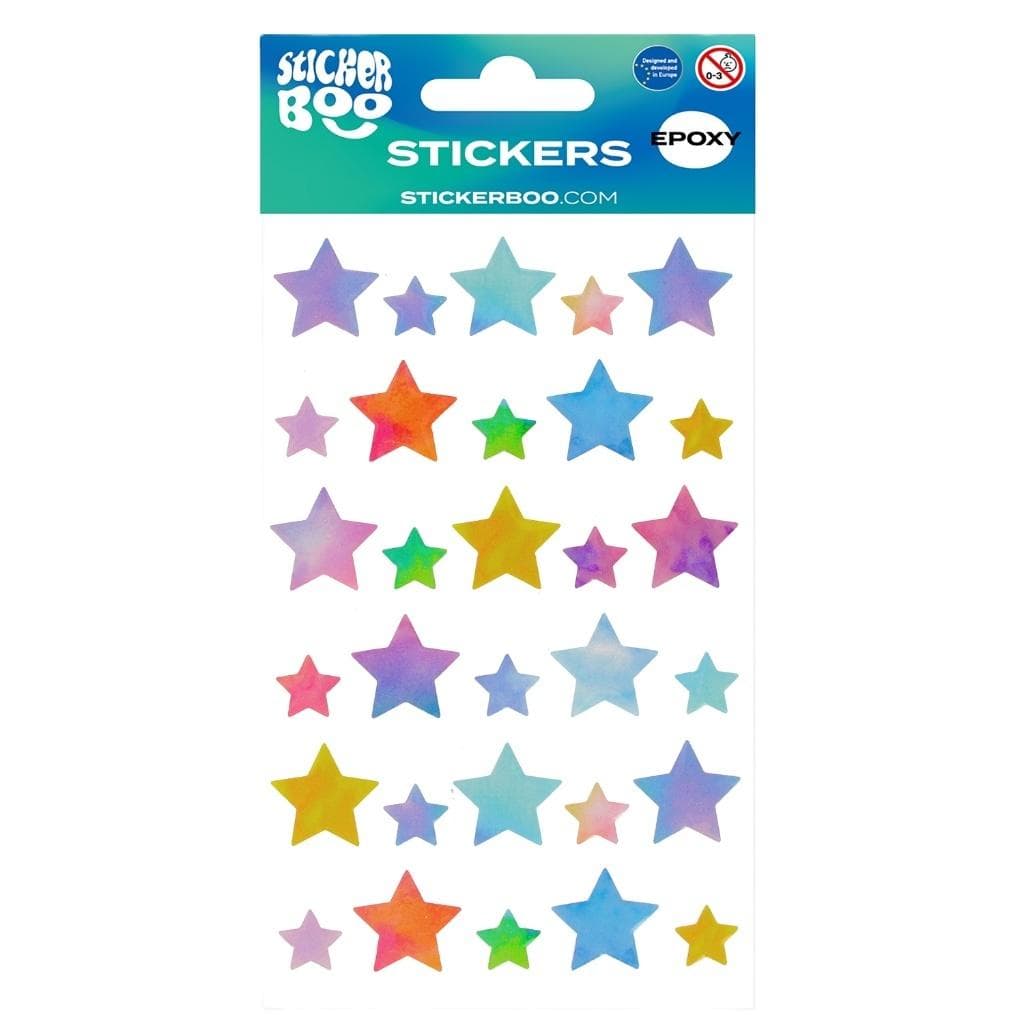 Sticker Boo Naklejki Gwiazdki Mix 30 sztuk