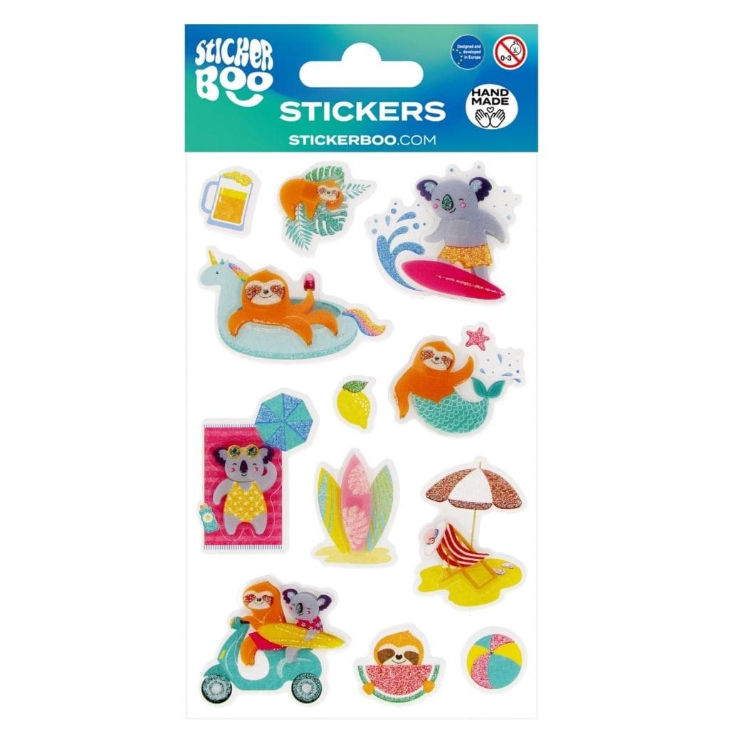 Sticker Boo Naklejki Koala i Leniwiec Mix 12 sztuk